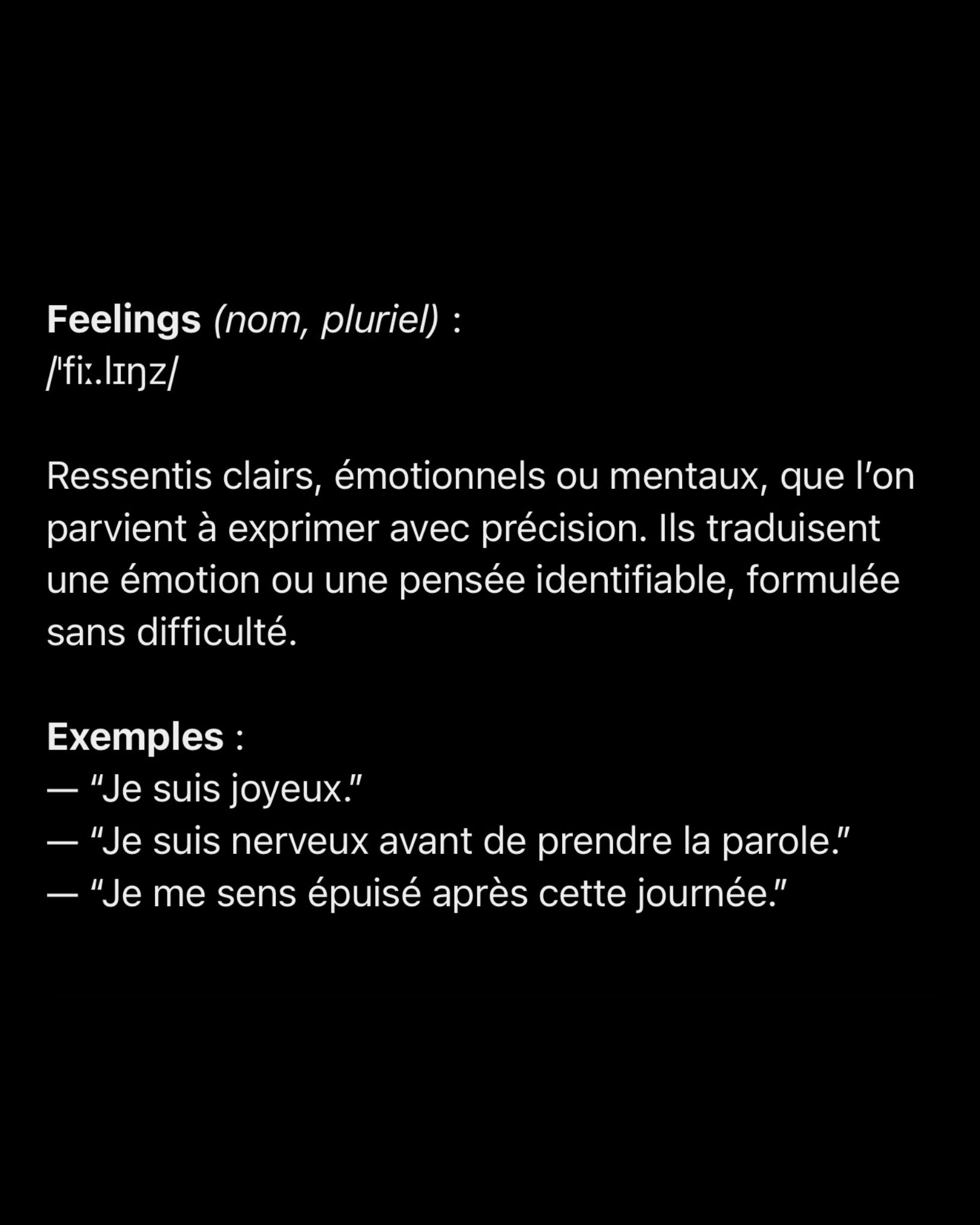 Feelings — XX